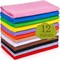12 Rolls 8"x35"(20.5x90cm) 1.4mm Thick Soft Felt Fabric Sheet 12 Assorted Colors Felt Pack for DIY Craft Sewing Squares Nonwoven Patchwork